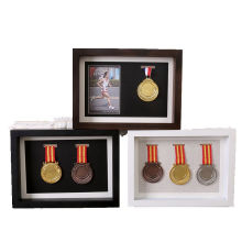 High Quality custom Running Sport Military certificate and  marathon display medal picture frame